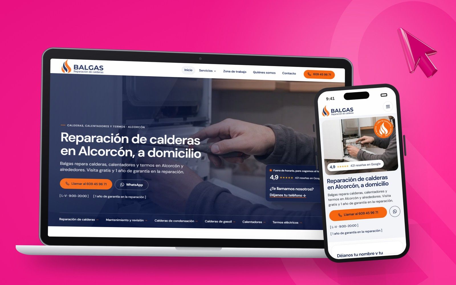 Balgas: Web, ficha y Google Ads