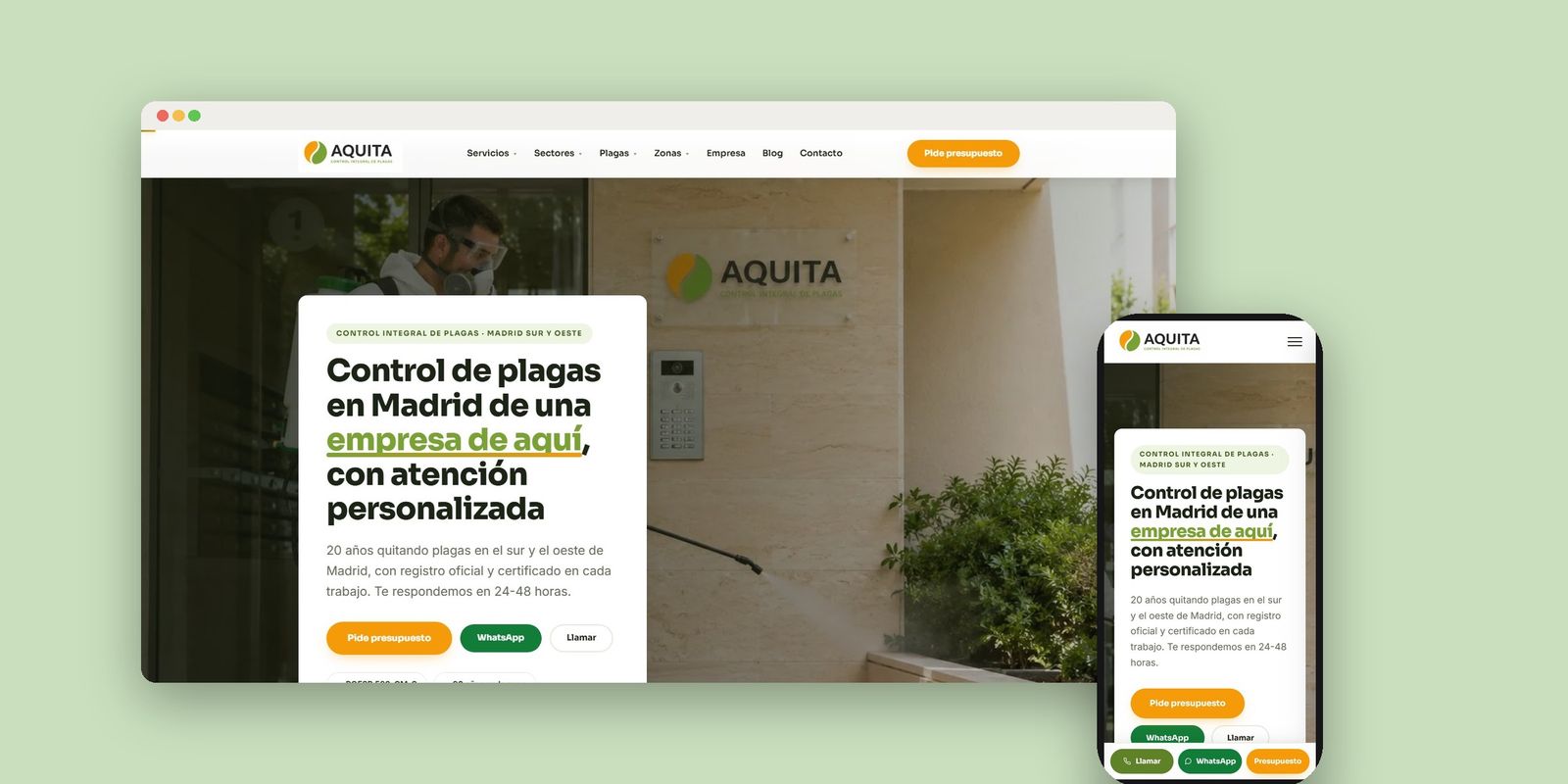 Aquita: maqueta de su trabajo