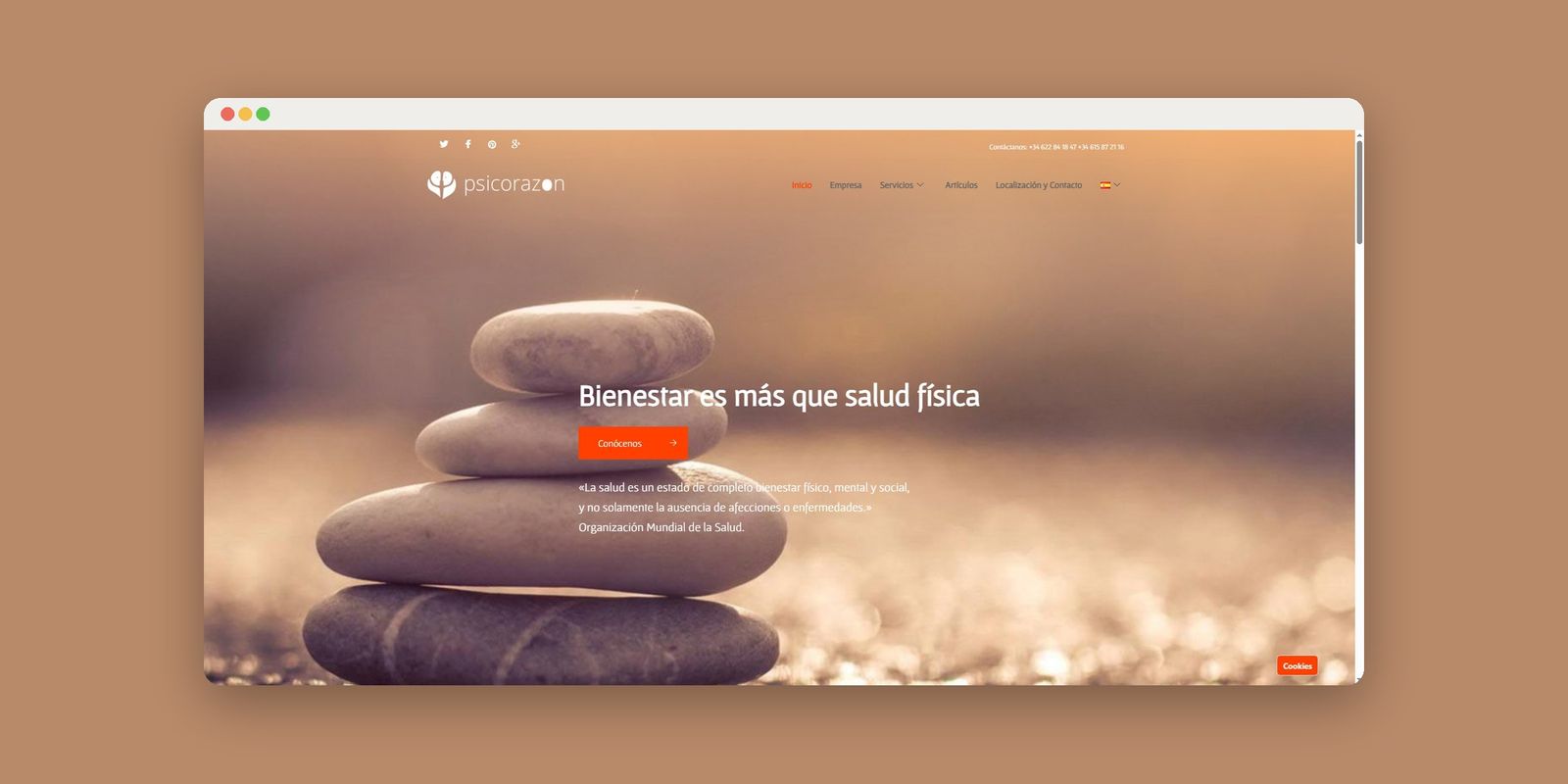 Psicorazon: maqueta de su trabajo