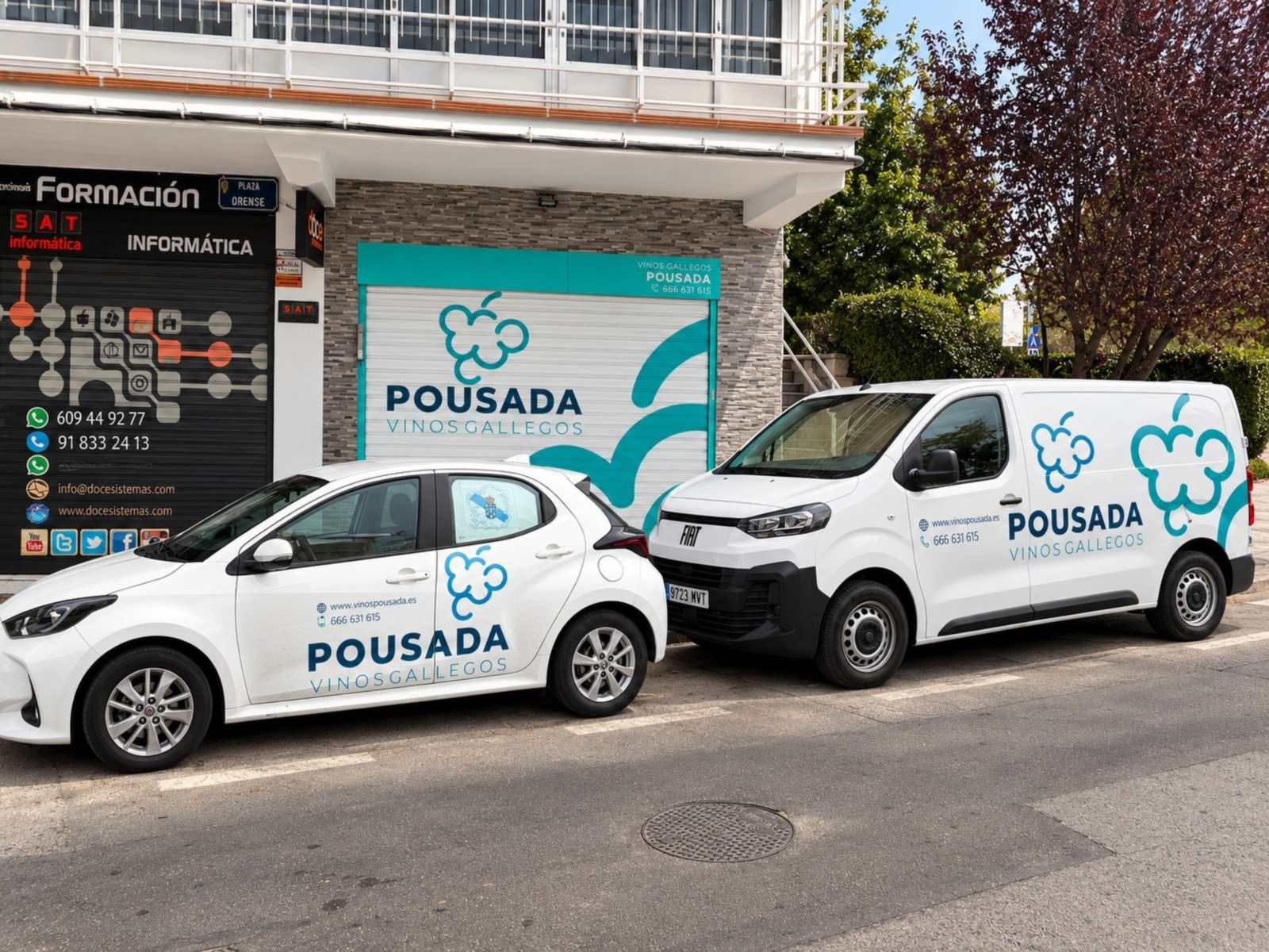 Vinos Gallegos Pousada: maqueta de su trabajo