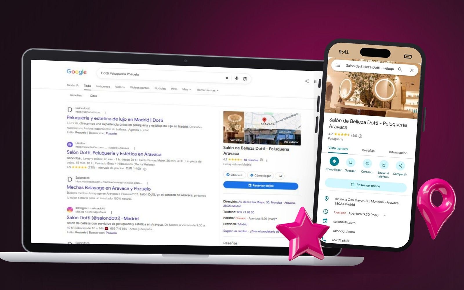 Dotti Peluquería: Ficha de Google