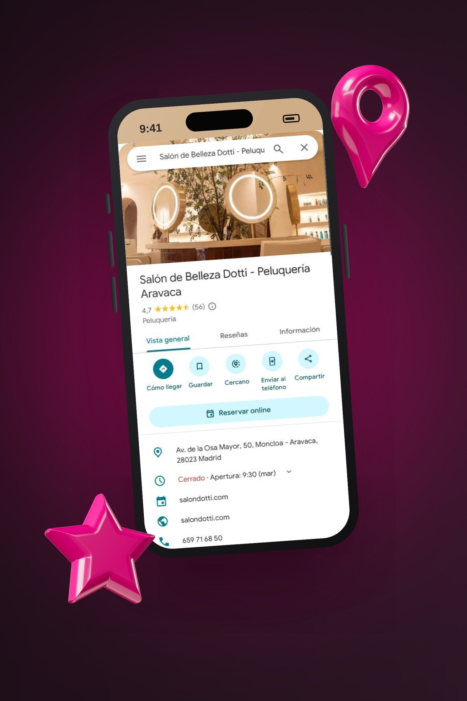 Dotti Peluquería: Ficha de Google