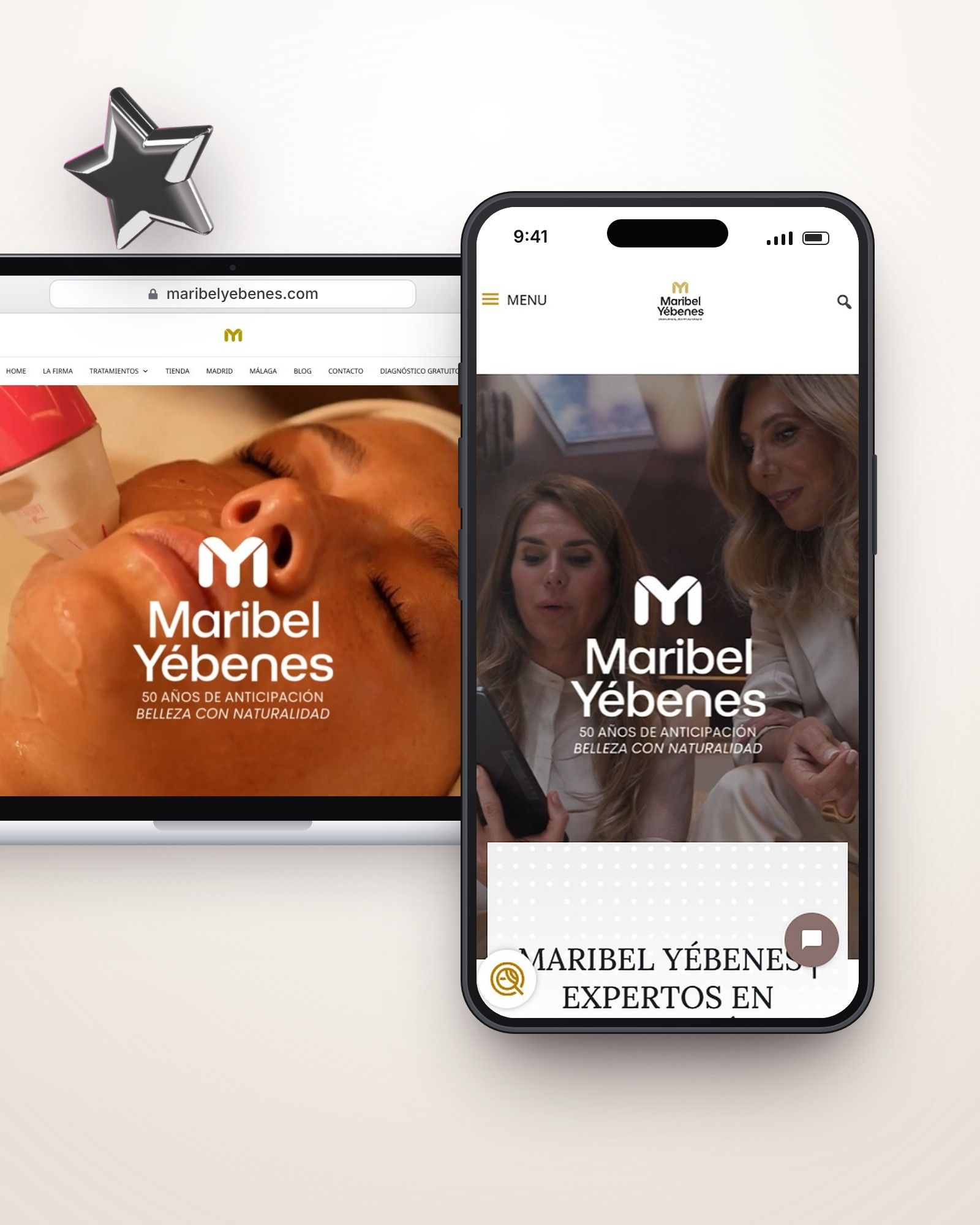 Maribel Yébenes: Diseño web · Textos