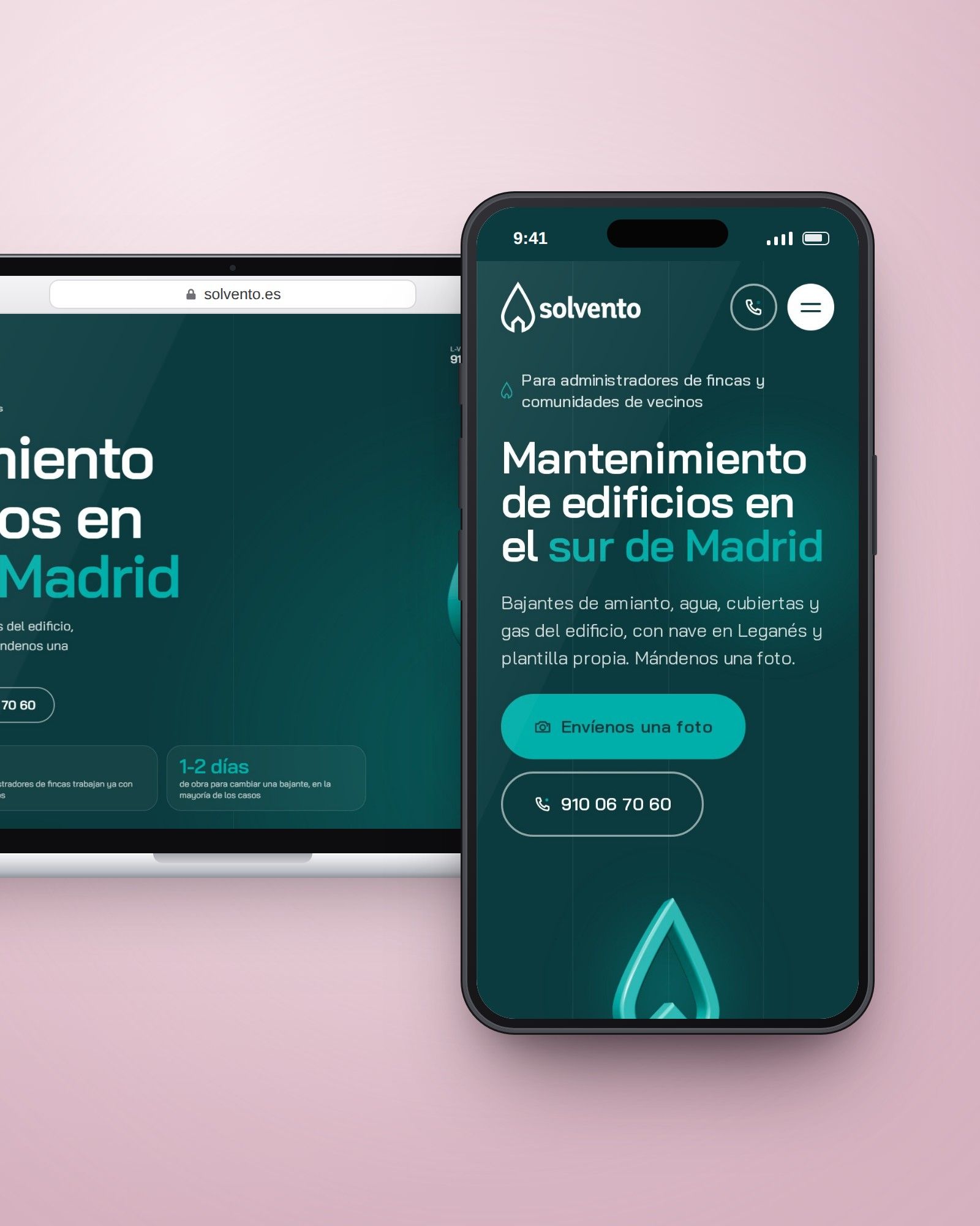 Solvento: Imagen de marca · Diseño web