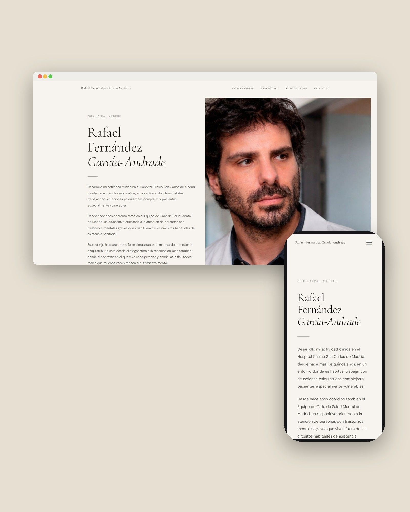 RFG Andrade: Diseño web · Textos · Analítica