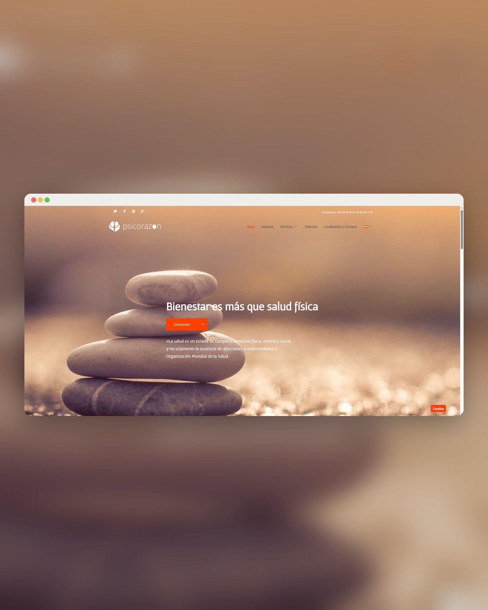 Psicorazon: Diseño web