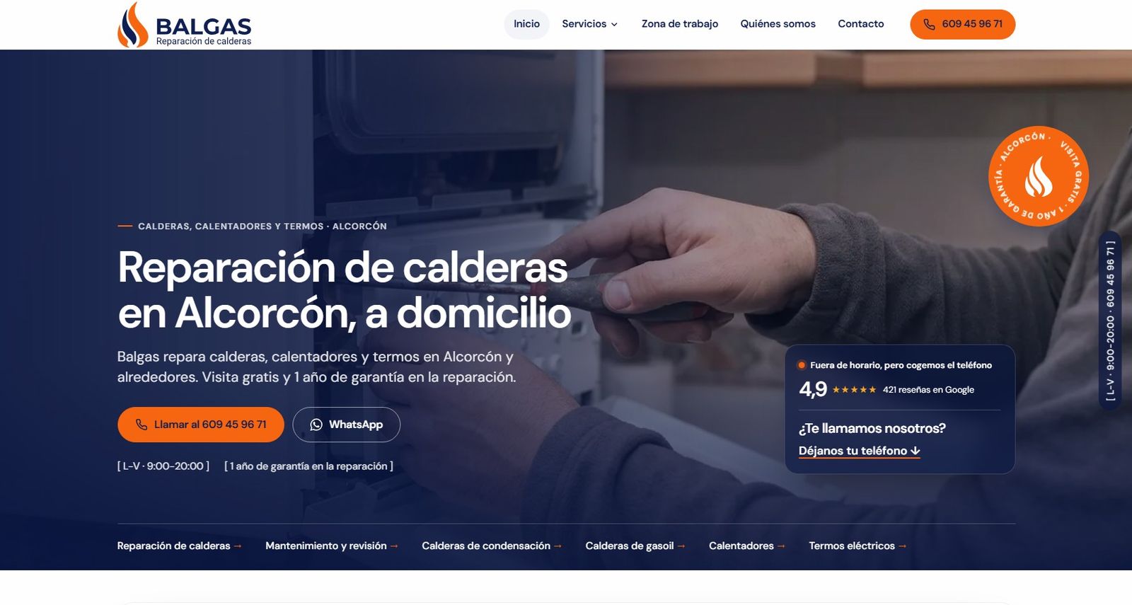 Web de Balgas en el ordenador